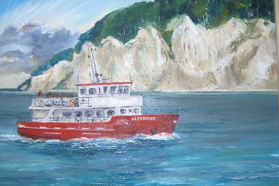 auqarell-fahrgastschiff-ms-alexander-vor-kreidekueste-ruegen